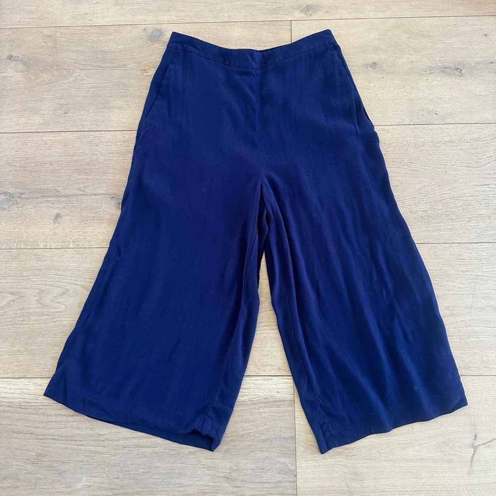 Chelsea28 Deep Blue Wide-Leg Pants